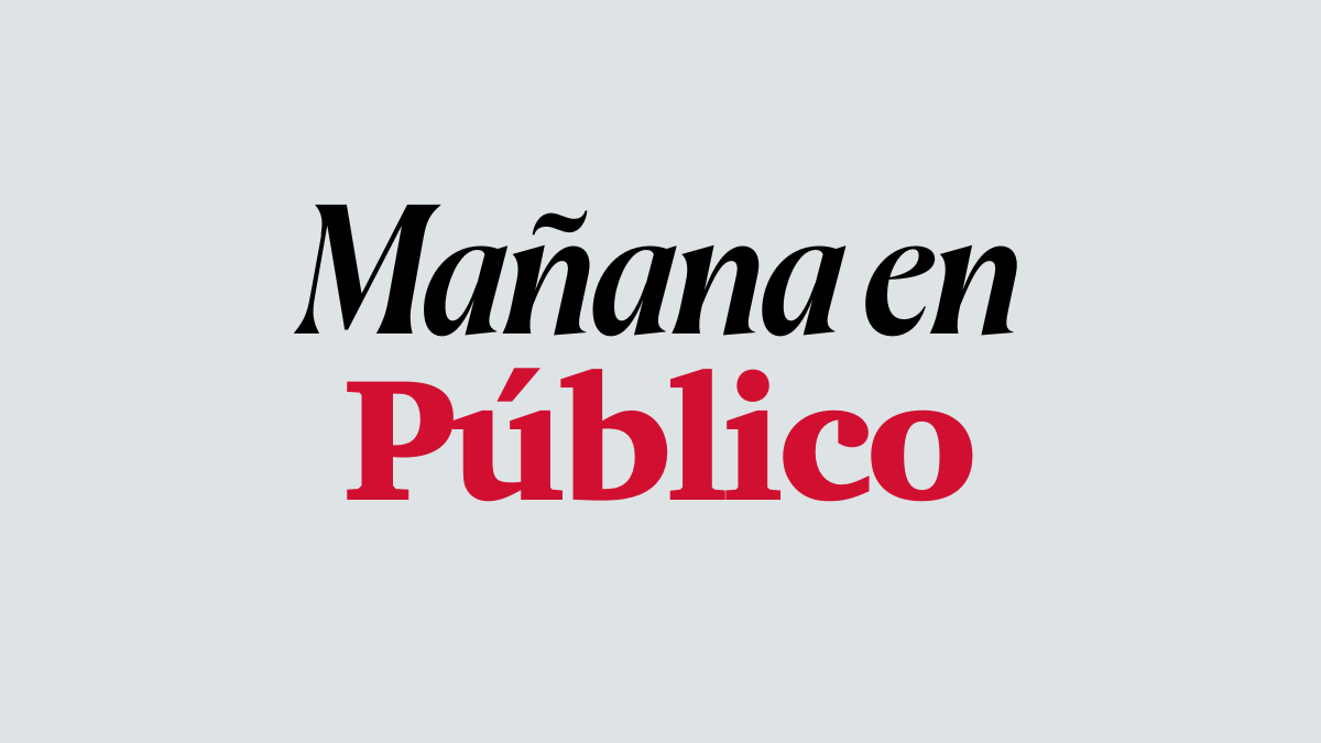 Sobre fondo gris un texto que dice 'Mañana en Público'